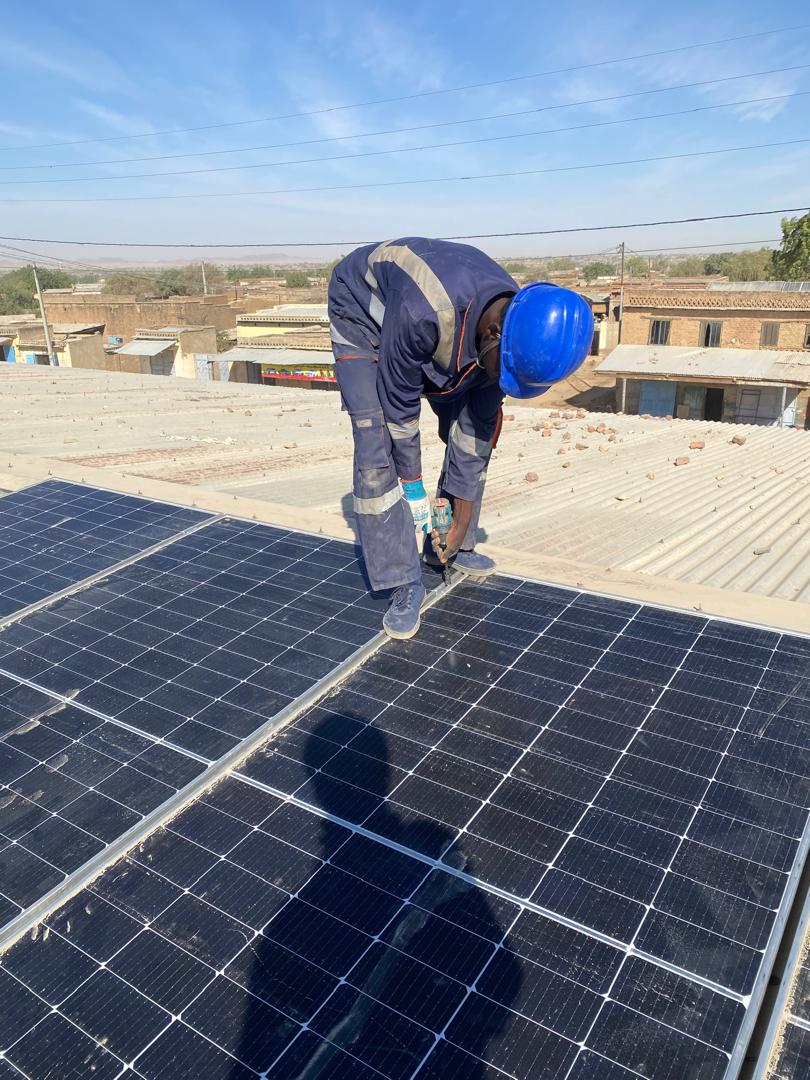 Installation de panneaux solaires